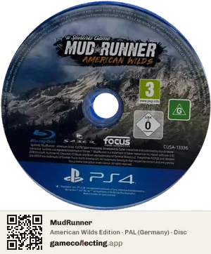 MudRunner PlayStation 4, PAL disc