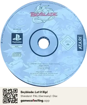 Beyblade: Let it Rip! PlayStation, PAL disc