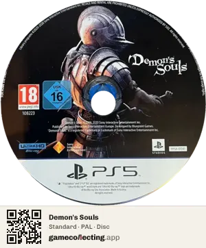 Demon's Souls PlayStation 5, PAL disc