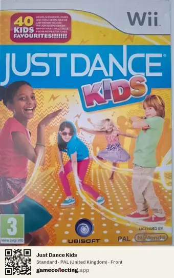 Just Dance Kids Nintendo Wii, United Kingdom box front
