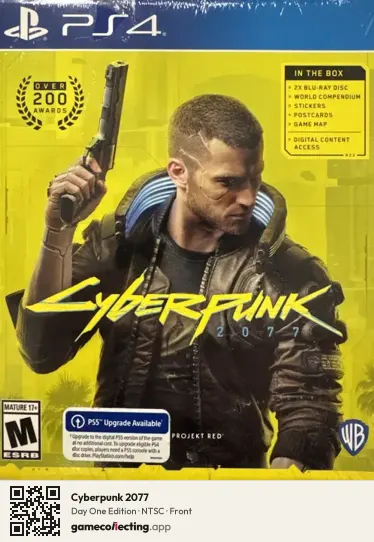 Cyberpunk 2077 PlayStation 4, NTSC box front