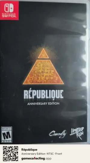 République Nintendo Switch, NTSC box front