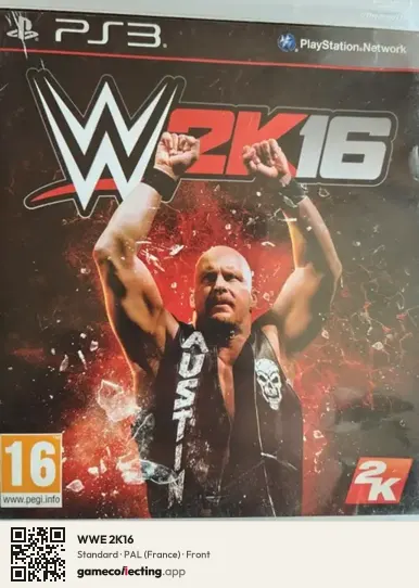WWE 2K16 PlayStation 3, France box front
