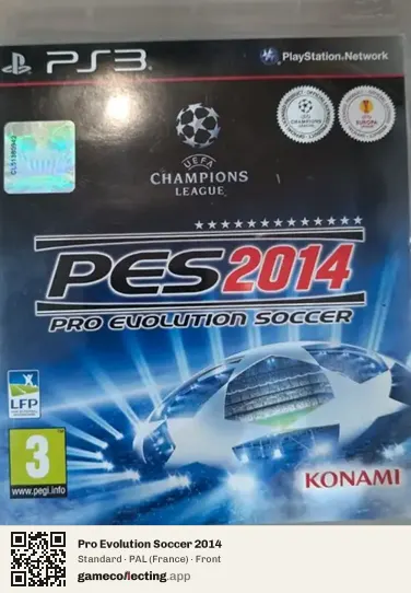 Pro Evolution Soccer 2014 PlayStation 3, France box front