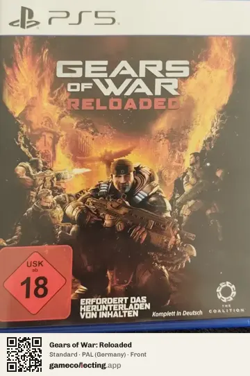 Gears of War: Reloaded PlayStation 5, Germany box front
