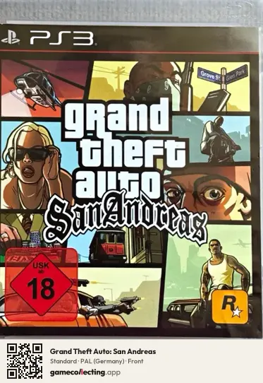 Grand Theft Auto: San Andreas PlayStation 3, Germany box front