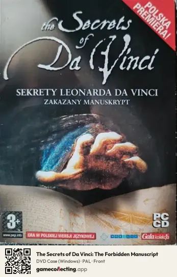 The Secrets of Da Vinci: The Forbidden Manuscript Computer, PAL box front