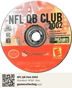 NFL QB Club 2002 Nintendo GameCube, NTSC disc