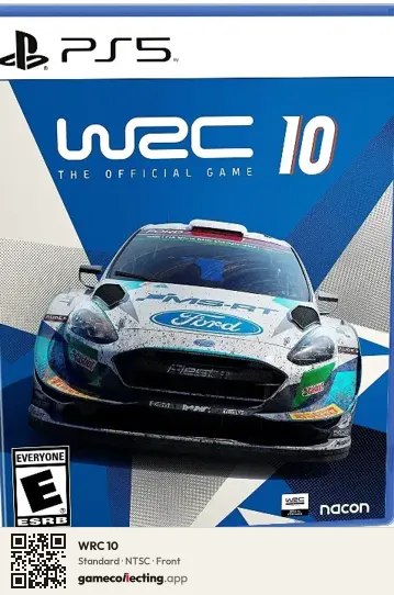WRC 10 PlayStation 5, NTSC box front