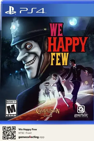 We Happy Few PlayStation 4, NTSC box front