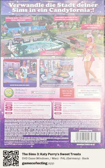 The Sims 3: Katy Perry's Sweet Treats Computer, Germany box back