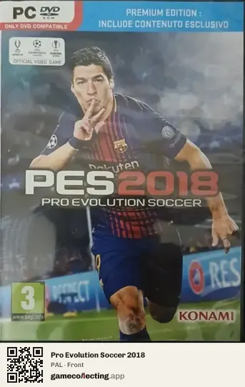 Pro Evolution Soccer 2018 Computer, PAL box front