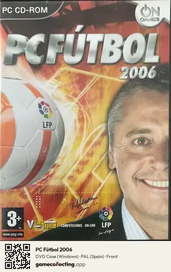 PC Fútbol 2006 Computer, Spain box front