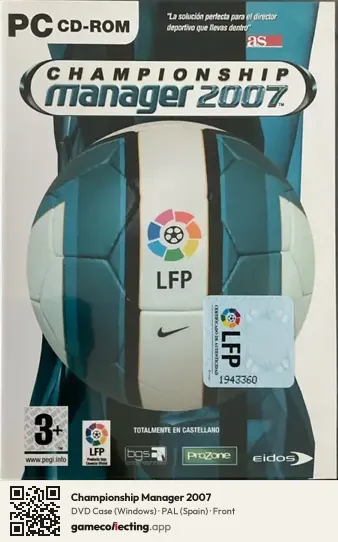 Championship Manager 2007 Computer, Spain box front