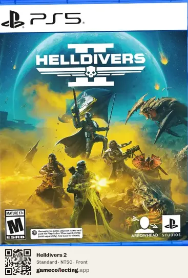 Helldivers 2 PlayStation 5, NTSC box front