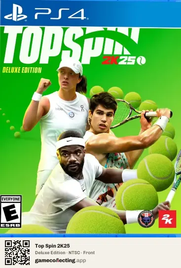 Top Spin 2K25 PlayStation 4, NTSC box front
