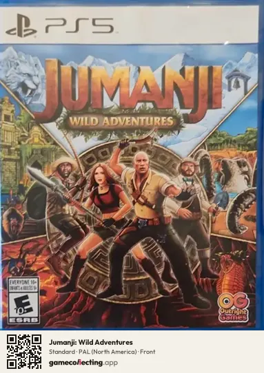 Jumanji: Wild Adventures PlayStation 5, North America box front