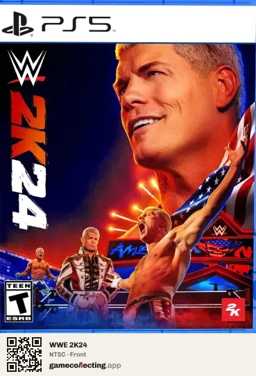 WWE 2K24 PlayStation 5, NTSC box front