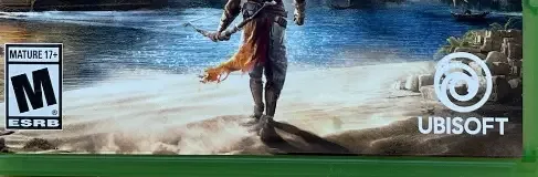 Assassin's Creed: Origins, the ESRB box on its front
