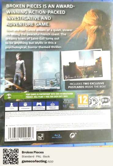 Broken Pieces PlayStation 4, PAL box back