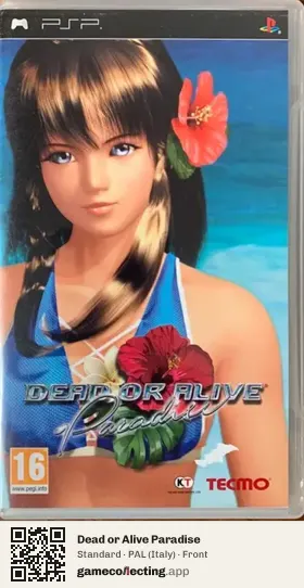 Dead or Alive Paradise PlayStation Portable, Italy box front