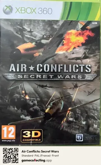 Air Conflicts: Secret Wars Xbox 360, France box front