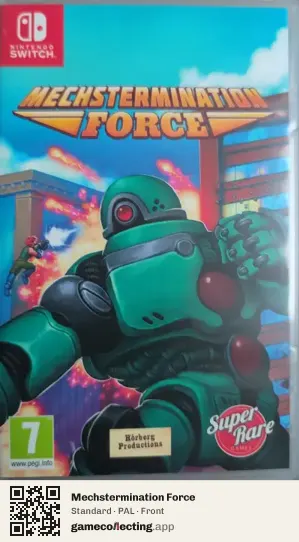 Mechstermination Force Nintendo Switch, PAL box front