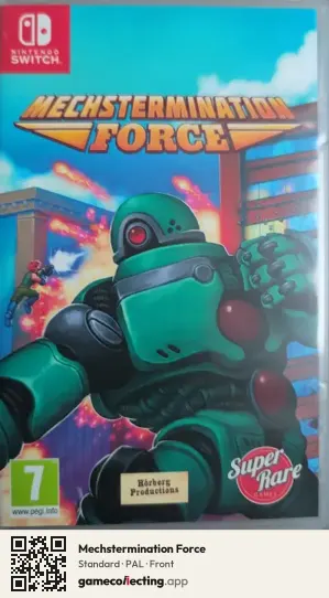 Mechstermination Force Nintendo Switch, PAL box front