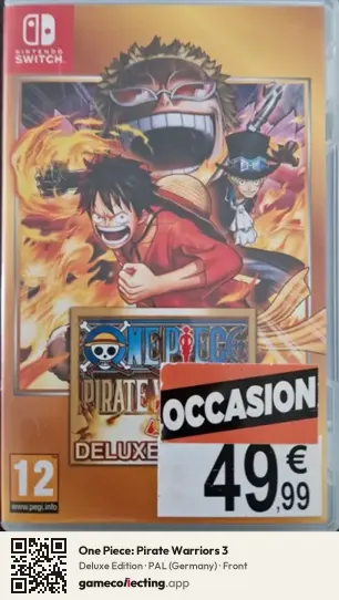 One Piece: Pirate Warriors 3 Nintendo Switch, Germany box front