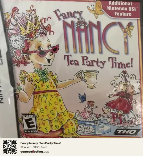 Fancy Nancy: Tea Party Time! Nintendo DS, NTSC box front
