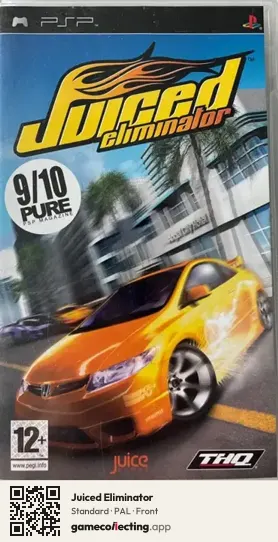 Juiced Eliminator PlayStation Portable, PAL box front