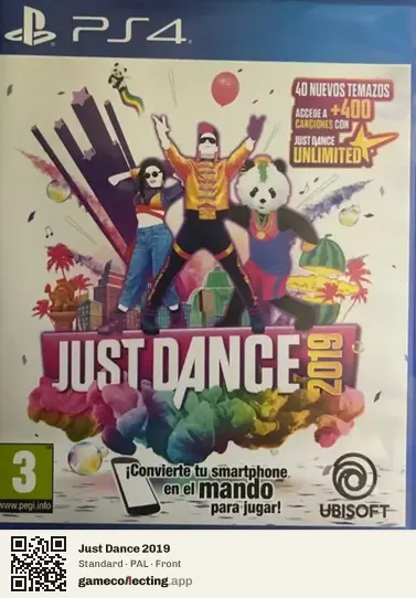 Just Dance 2019 PlayStation 4, PAL box front