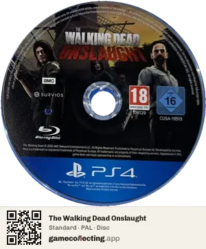 The Walking Dead Onslaught PlayStation 4, PAL disc