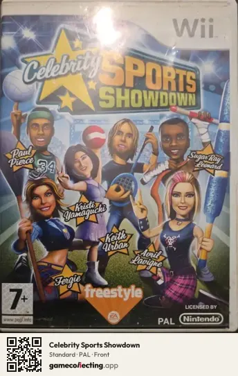 Celebrity Sports Showdown Nintendo Wii, PAL box front