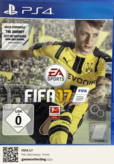 FIFA 17 PlayStation 4, Germany box front