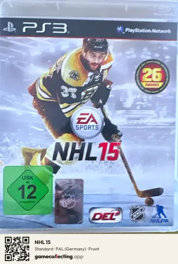 NHL 15 PlayStation 3, Germany box front