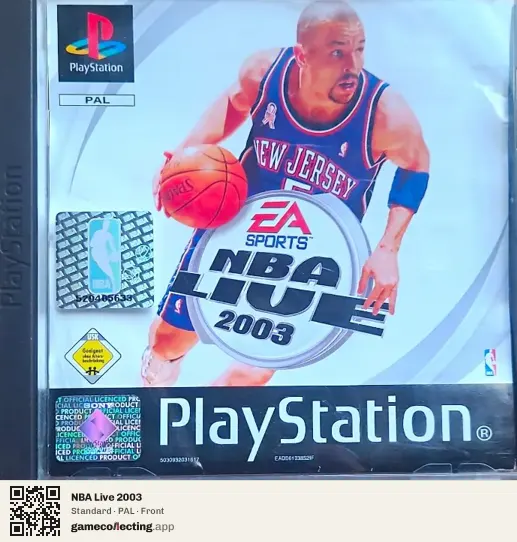 NBA Live 2003 PlayStation, PAL box front