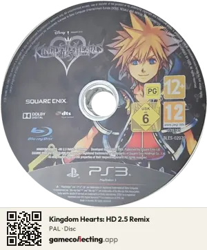 Kingdom Hearts: HD 2.5 Remix PlayStation 3, PAL disc