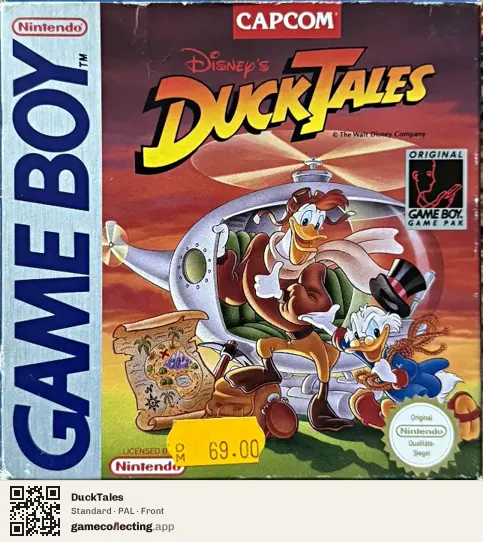 DuckTales Game Boy, PAL box front