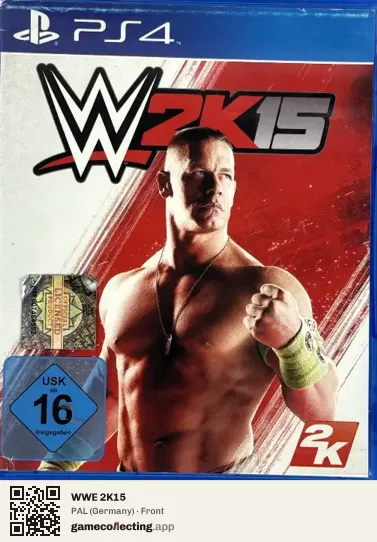 WWE 2K15 PlayStation 4, Germany box front