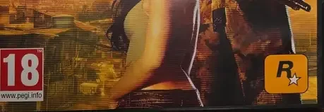 Max Payne 3, the PEGI square on its front