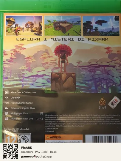 PixARK Xbox One, Italy box back