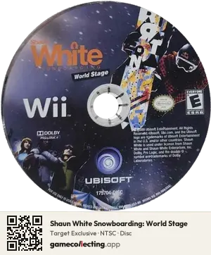 Shaun White Snowboarding: World Stage Nintendo Wii, NTSC disc