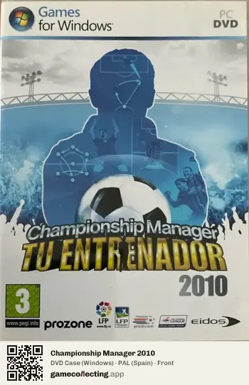 Championship Manager 2010 Computer, Spain box front
