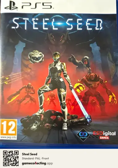 Steel Seed PlayStation 5, PAL box front