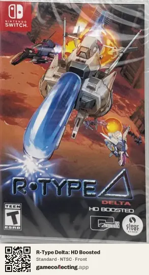 R-Type Delta: HD Boosted Nintendo Switch, NTSC box front