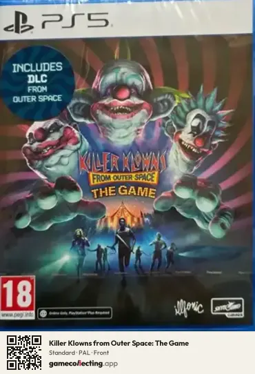 Killer Klowns from Outer Space: The Game PlayStation 5, PAL box front