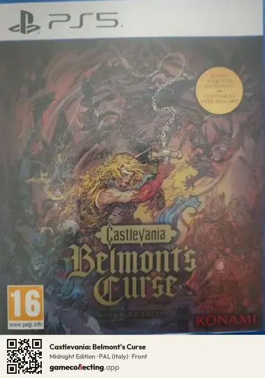Castlevania: Belmont's Curse PlayStation 5, Italy box front
