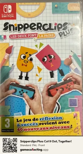 Snipperclips Plus: Cut It Out, Together! Nintendo Switch, PAL box front