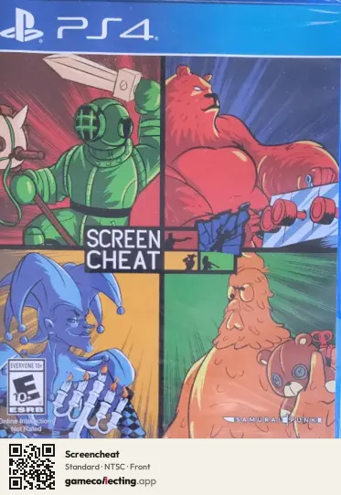 Screencheat PlayStation 4, NTSC box front